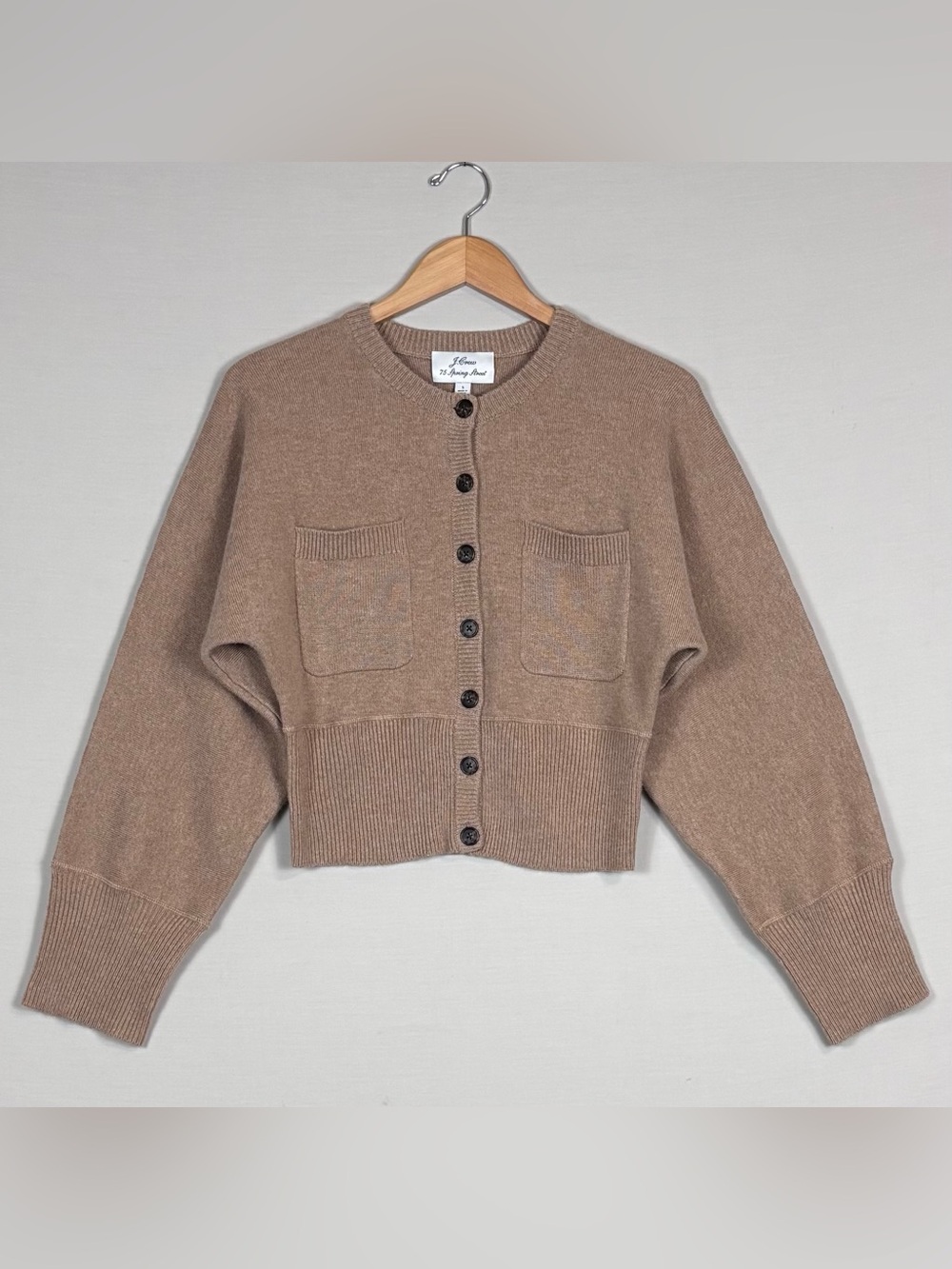 NWT J.Crew 75 Spring Street Cashmere Patch Pocket Cardigan Small